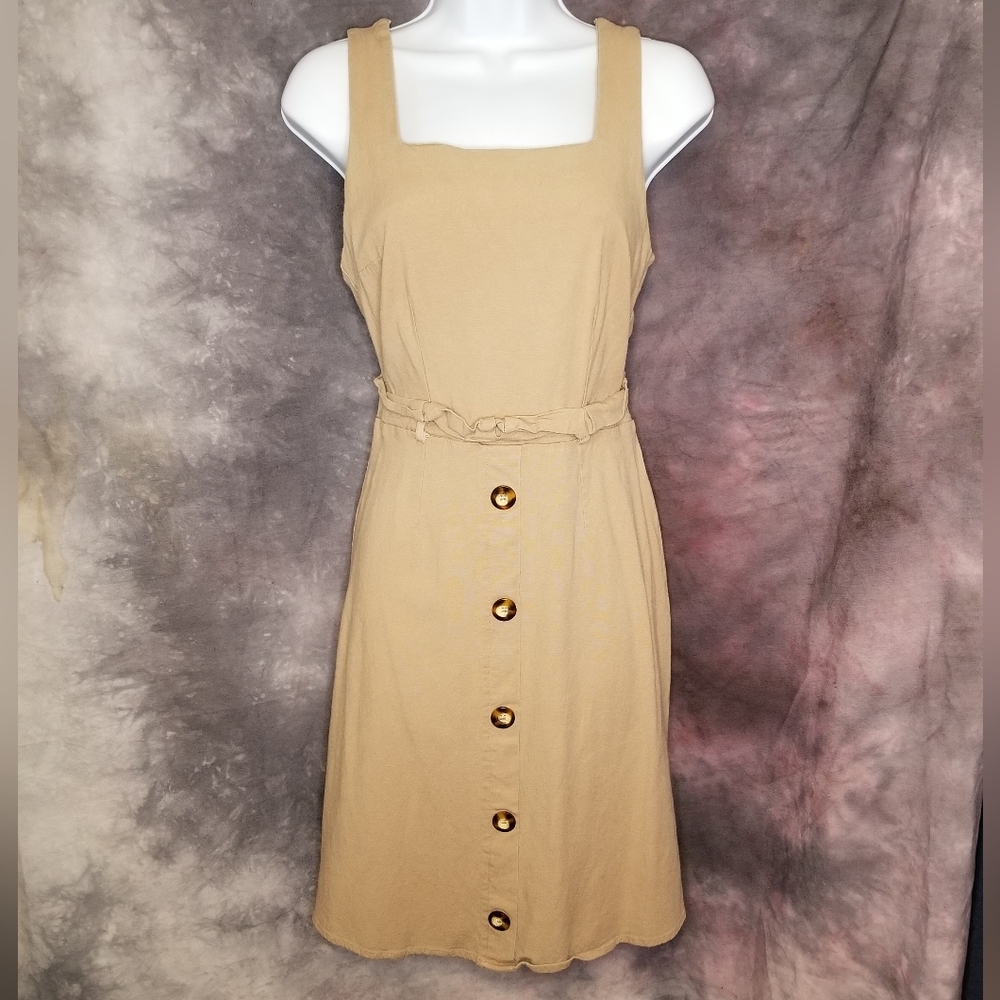 Anthropologie Monteau Los Angeles Small Tan Dress